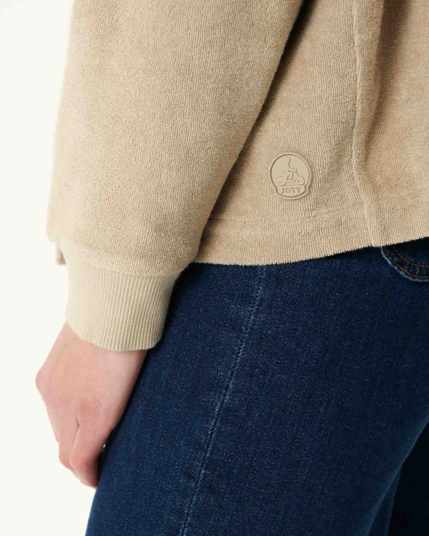 Kleding-JOTT Cardigan Eponge A Manches Longues Beige Pamplona 804 Beige