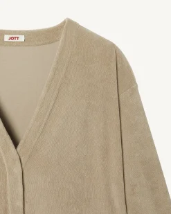 Kleding-JOTT Cardigan Eponge A Manches Longues Beige Pamplona 804 Beige