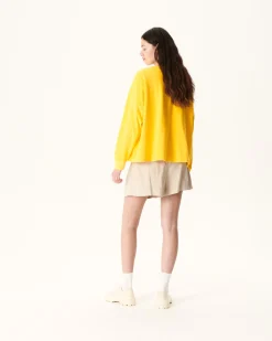 Kleding-JOTT Cardigan Eponge A Manches Longues Citron Pamplona 631 Lemon