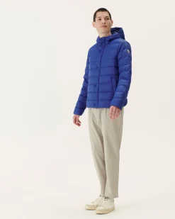 Donzen Jassen & Jacks-JOTT Doudoune A Capuche Dark Denim Jorge 195 Dark Denim