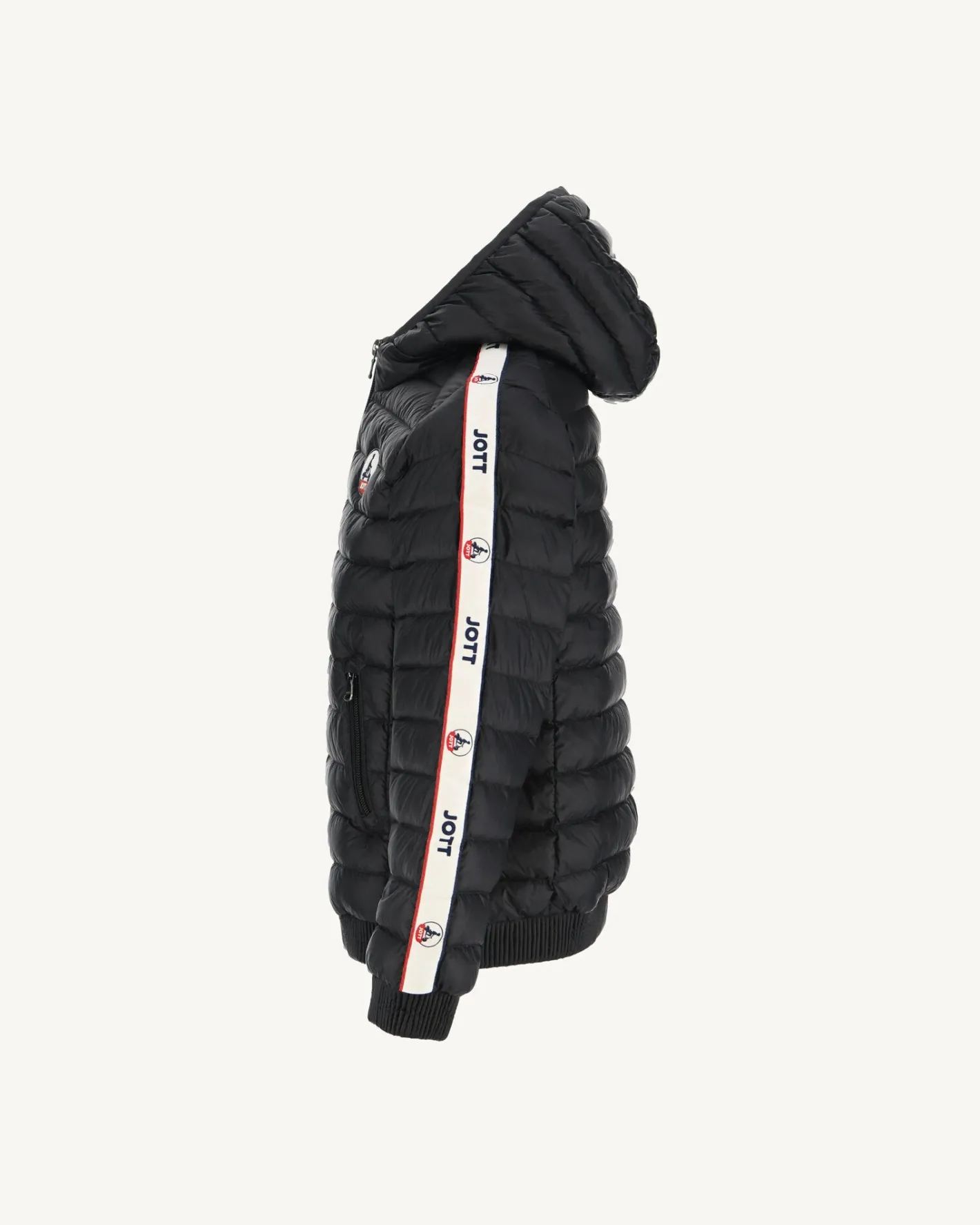 Donzen Jassen-JOTT Doudoune A Capuche Enfant Noir Ludo 999 Black