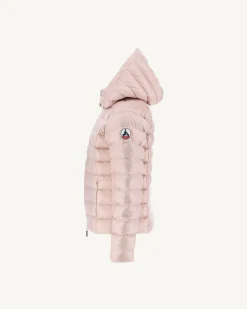 Donzen Jassen-JOTT Doudoune A Capuche Enfant Grand Froid Rose Pale Opale 471 Rose Pale