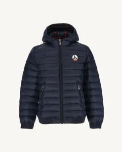 Donzen Jassen-JOTT Doudoune A Capuche Enfant Marine Ludo 104 Marine