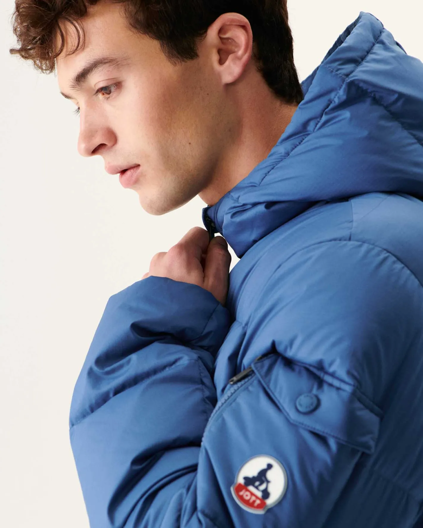 Donzen Jassen & Jacks-JOTT Doudoune A Capuche Grand Froid Bleu Jeans Toledo 140 Blue Jeans