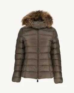 Donzen Jassen & Jacks-JOTT Doudoune A Capuche Grand Froid Taupe Luxe 808 Taupe