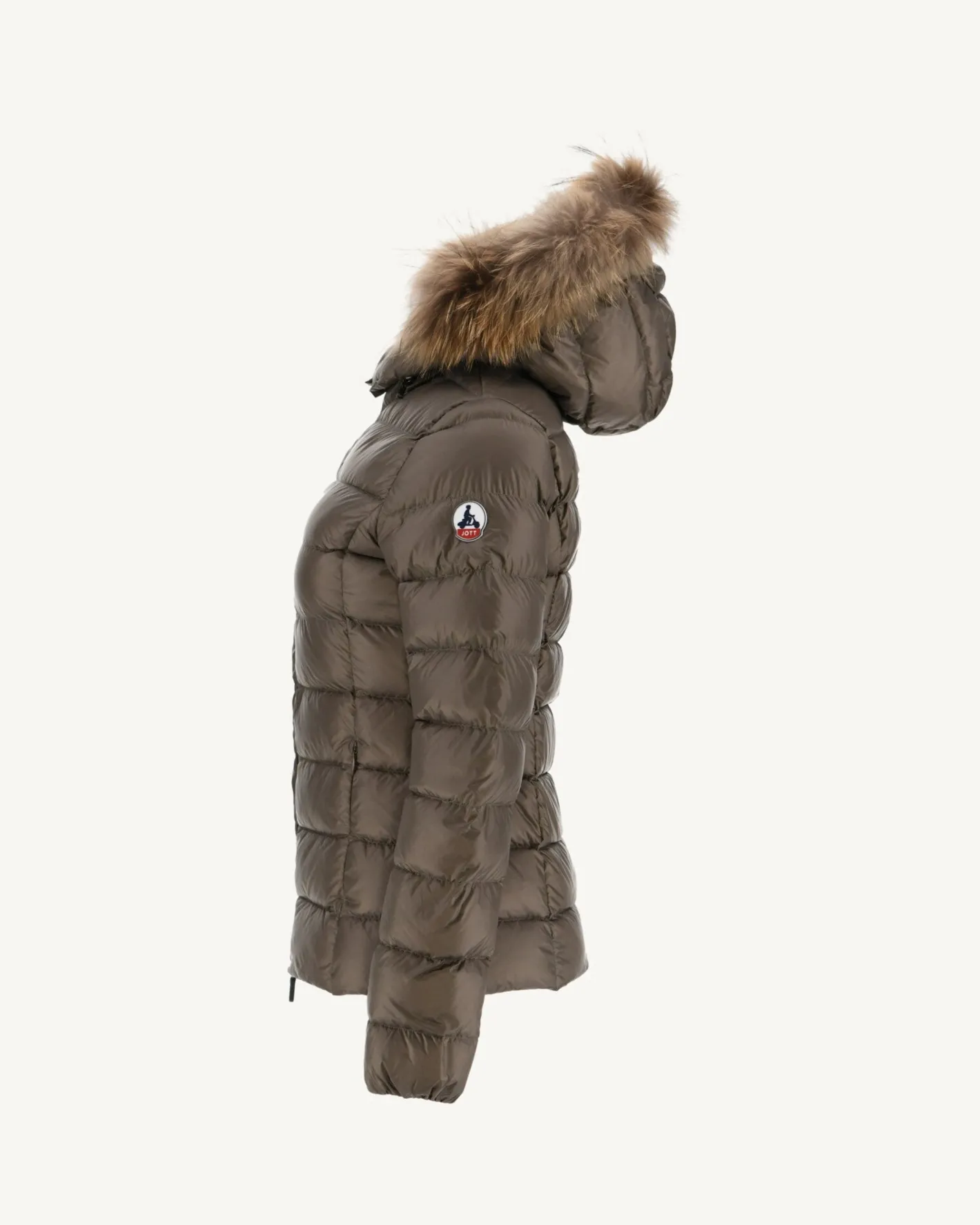 Donzen Jassen & Jacks-JOTT Doudoune A Capuche Grand Froid Taupe Luxe 808 Taupe