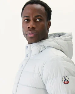 Donzen Jassen & Jacks-JOTT Doudoune A Capuche Gris Clair Jorge 532 Soft Grey