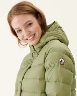 Donzen Jassen & Jacks-JOTT Doudoune Droite A Capuche Kaki Clair Jane 247 Bush