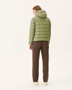 Donzen Jassen & Jacks-JOTT Doudoune Droite A Capuche Kaki Clair Jane 247 Bush