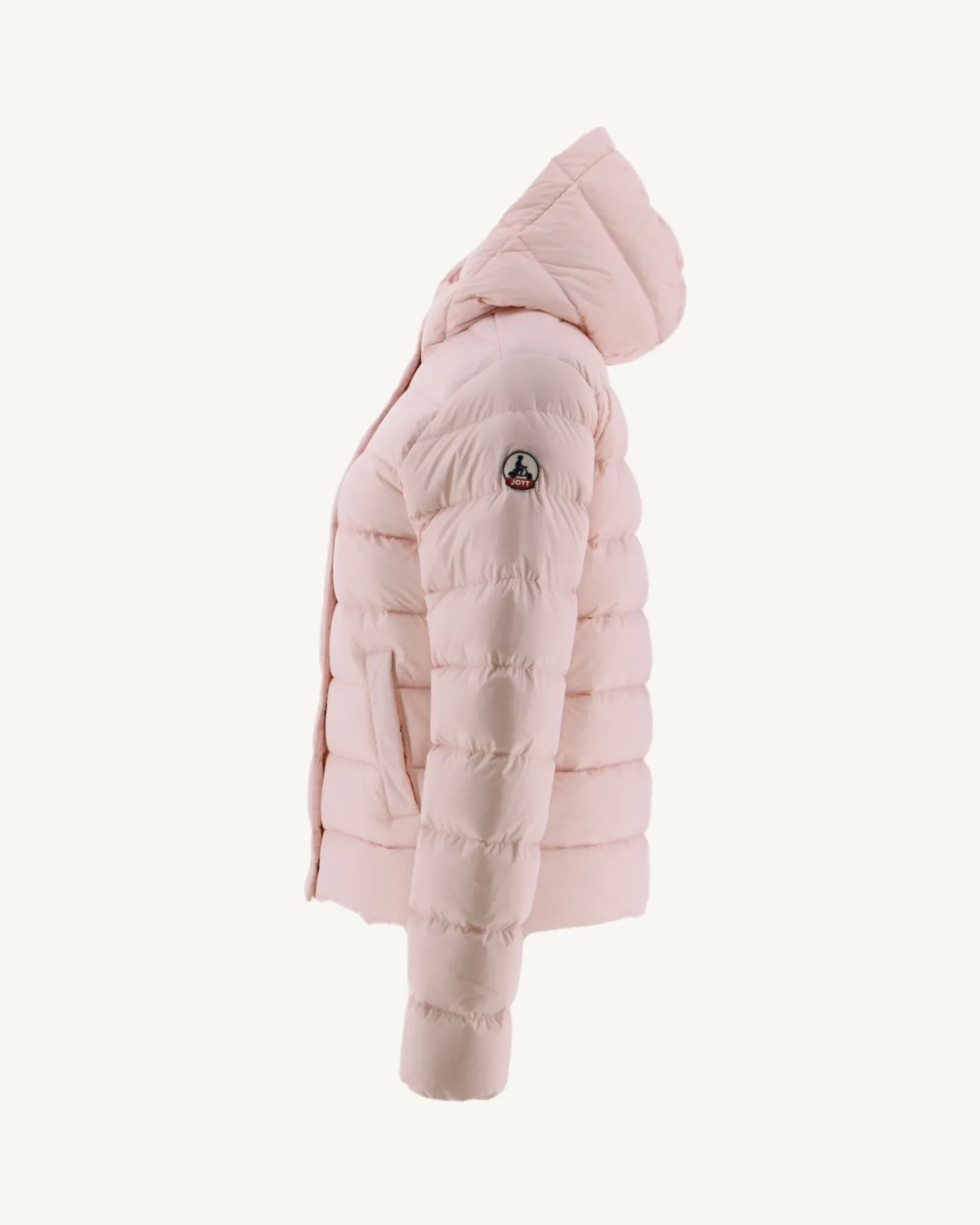 Donzen Jassen & Jacks-JOTT Doudoune Droite A Capuche Rose Clair Jane 463 Soft Pink