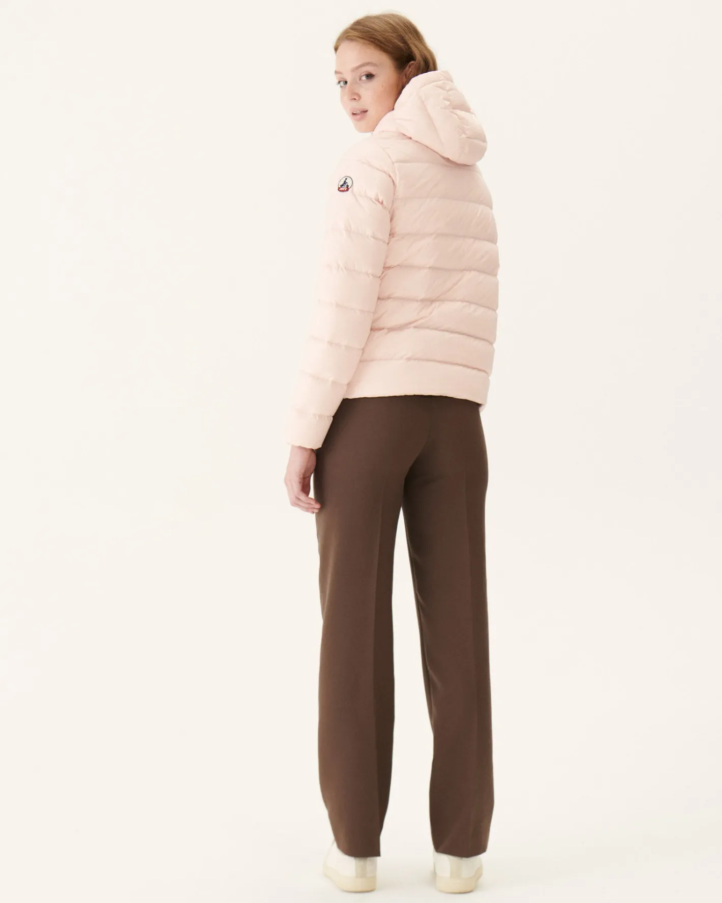 Donzen Jassen & Jacks-JOTT Doudoune Droite A Capuche Rose Clair Jane 463 Soft Pink