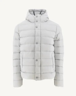 Donzen Jassen & Jacks-JOTT Doudoune Droite A Capuche Gris Clair Jane 532 Soft Grey