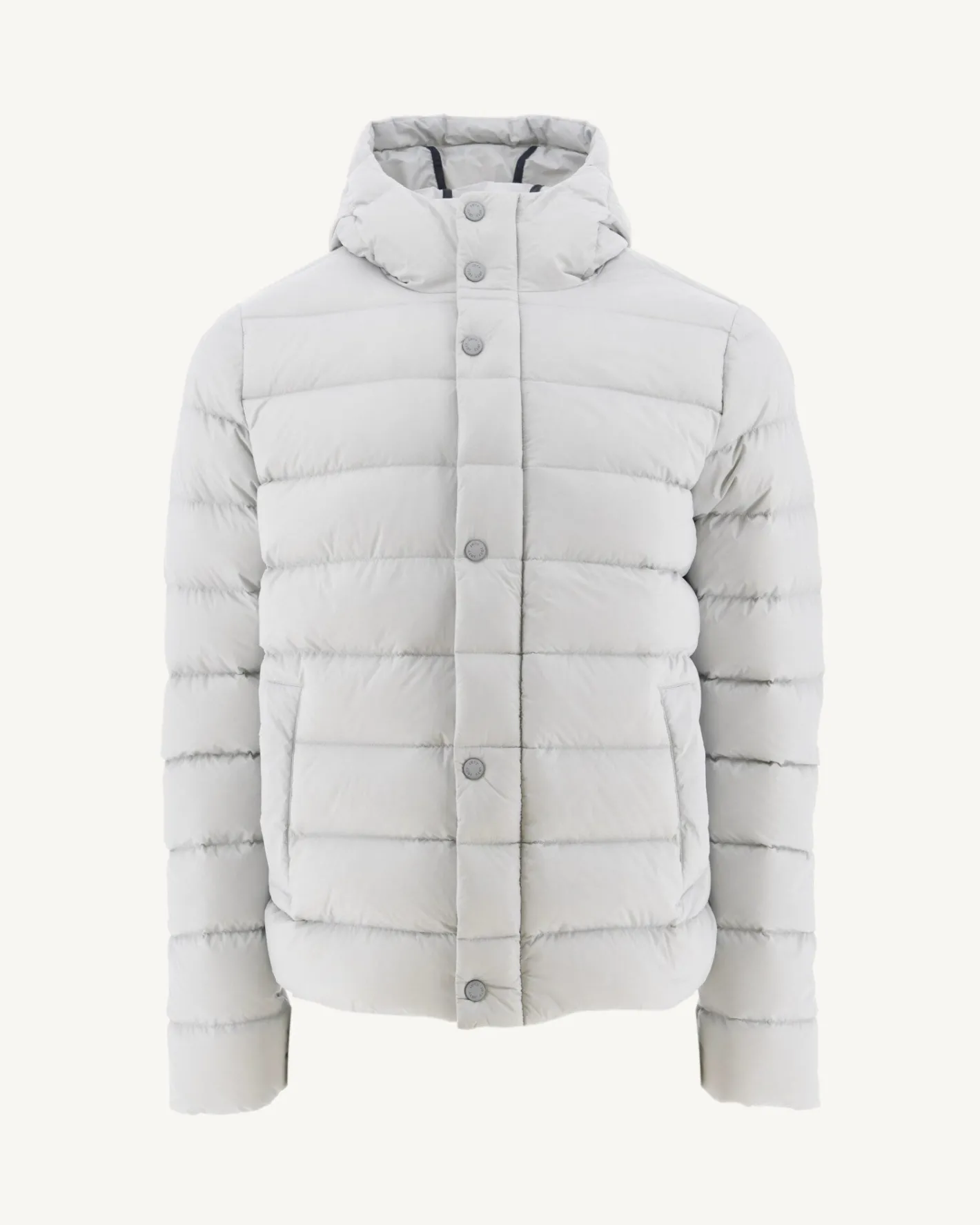 Donzen Jassen & Jacks-JOTT Doudoune Droite A Capuche Gris Clair Jane 532 Soft Grey