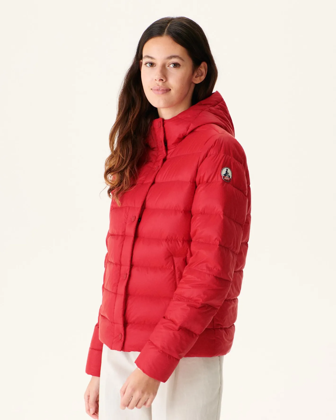 Donzen Jassen & Jacks-JOTT Doudoune Droite A Capuche Rouge Jane 300 Red