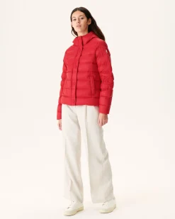 Donzen Jassen & Jacks-JOTT Doudoune Droite A Capuche Rouge Jane 300 Red