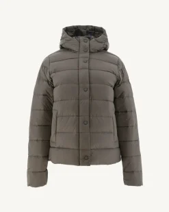 Donzen Jassen & Jacks-JOTT Doudoune Droite A Capuche Taupe Jane 808 Taupe