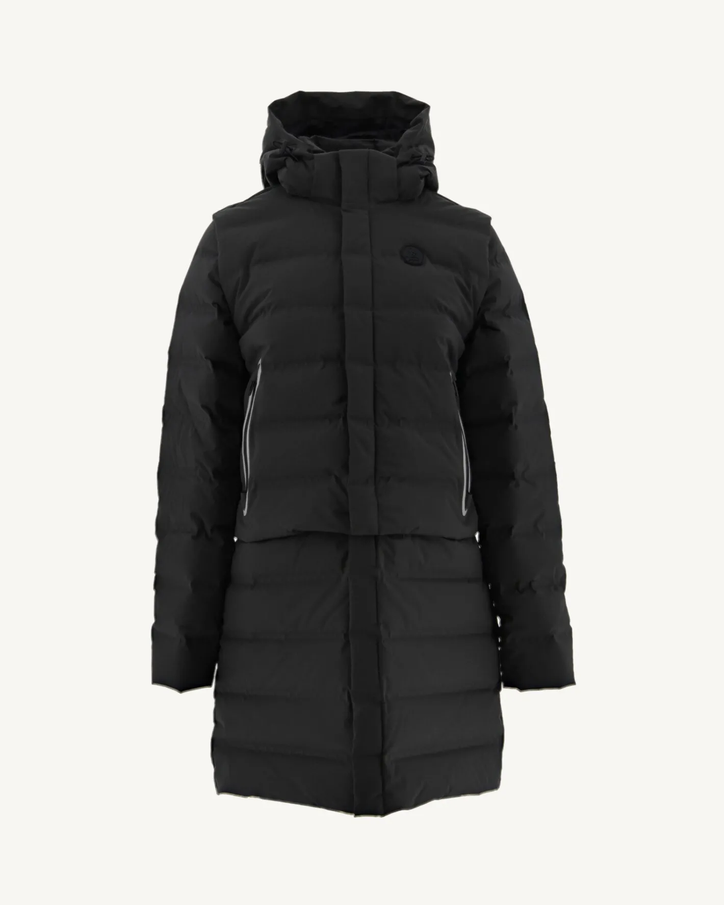 Donzen Jassen & Jacks-JOTT Doudoune Impermeable 8-En-1 Noir Lima 999 Black