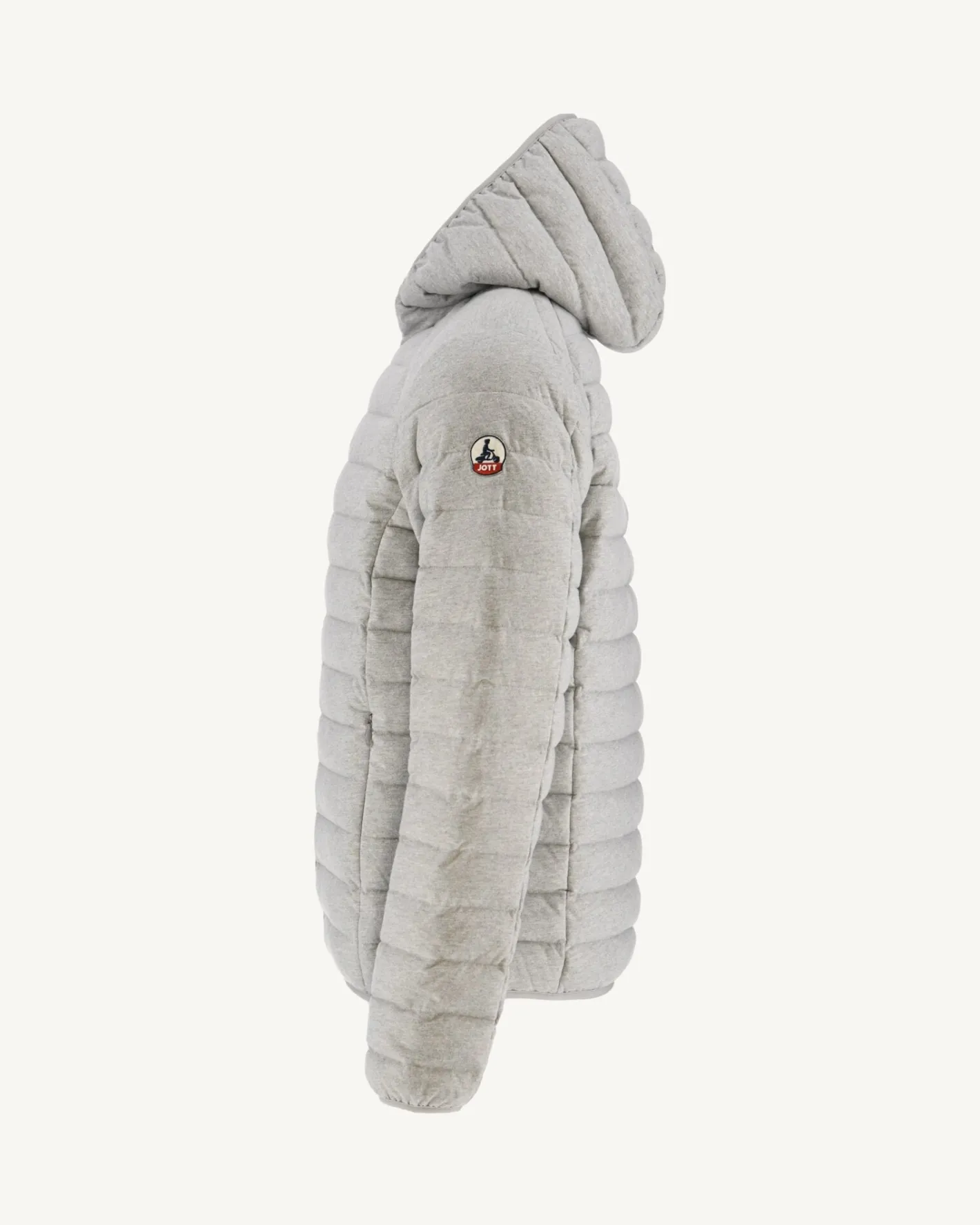 Donzen Jassen & Jacks-JOTT Doudoune Jersey A Capuche Gris Chine Nico 514 Gris Chine