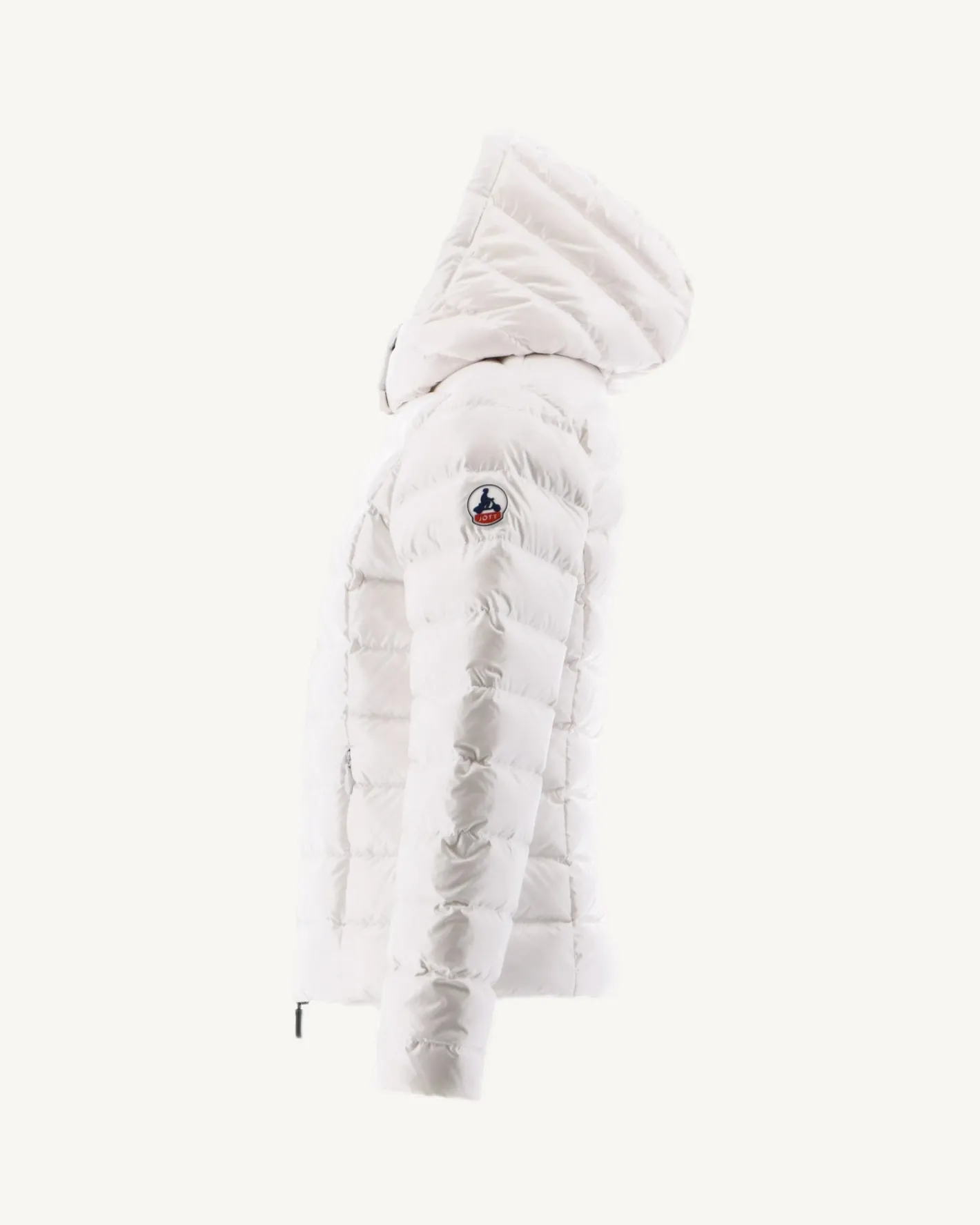 Donzen Jassen-JOTT Doudoune Laquee A Capuche Enfant Grand Froid Blanc Opale 901 Blanc