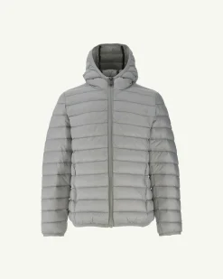 Donzen Jassen-JOTT Doudoune Legere A Capuche Enfant Gris Clair Hugo 532 Soft Grey