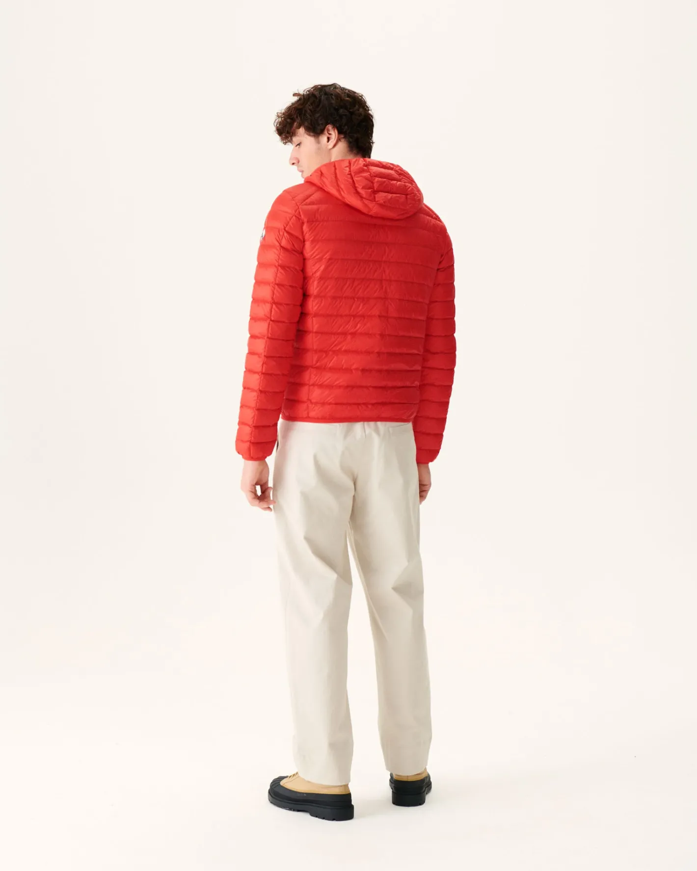 Donzen Jassen & Jacks-JOTT Doudoune Legere A Capuche Rouge Vif Nico 318 Fire Red