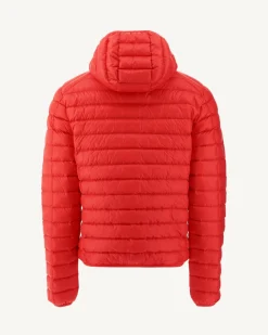 Donzen Jassen & Jacks-JOTT Doudoune Legere A Capuche Rouge Vif Nico 318 Fire Red