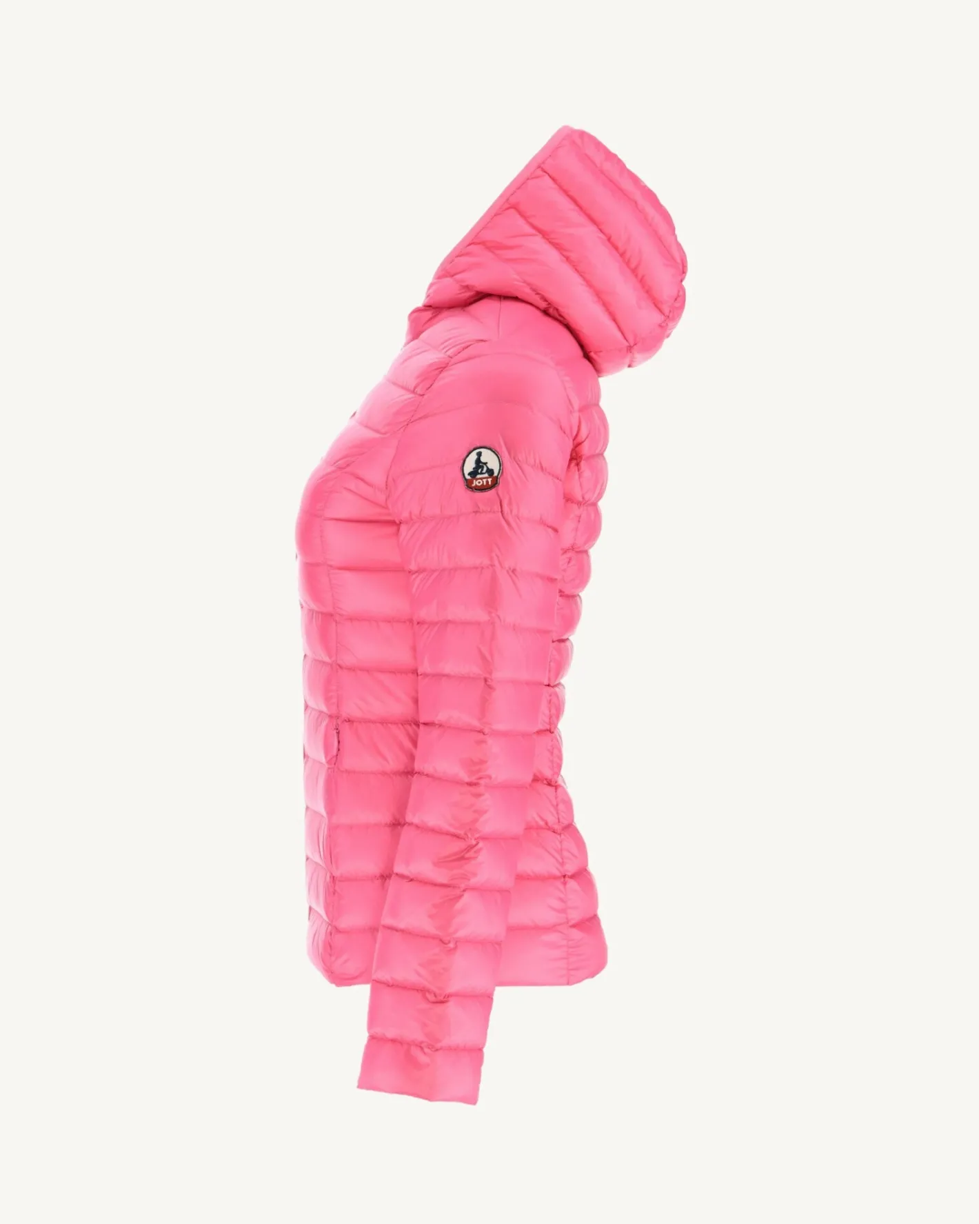 Donzen Jassen & Jacks-JOTT Doudoune Legere A Capuche Rose Cloe 453 Rose