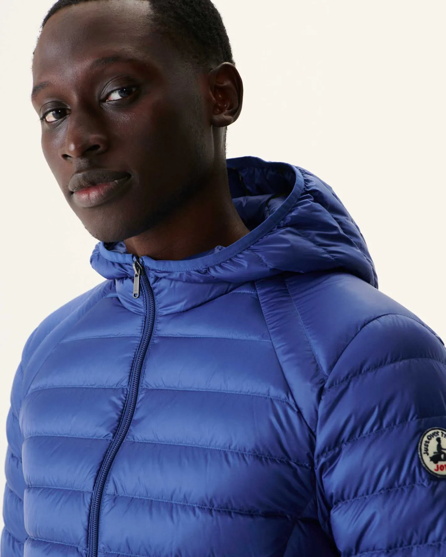 Donzen Jassen & Jacks-JOTT Doudoune Legere A Capuche Dark Denim Nico 195 Dark Denim