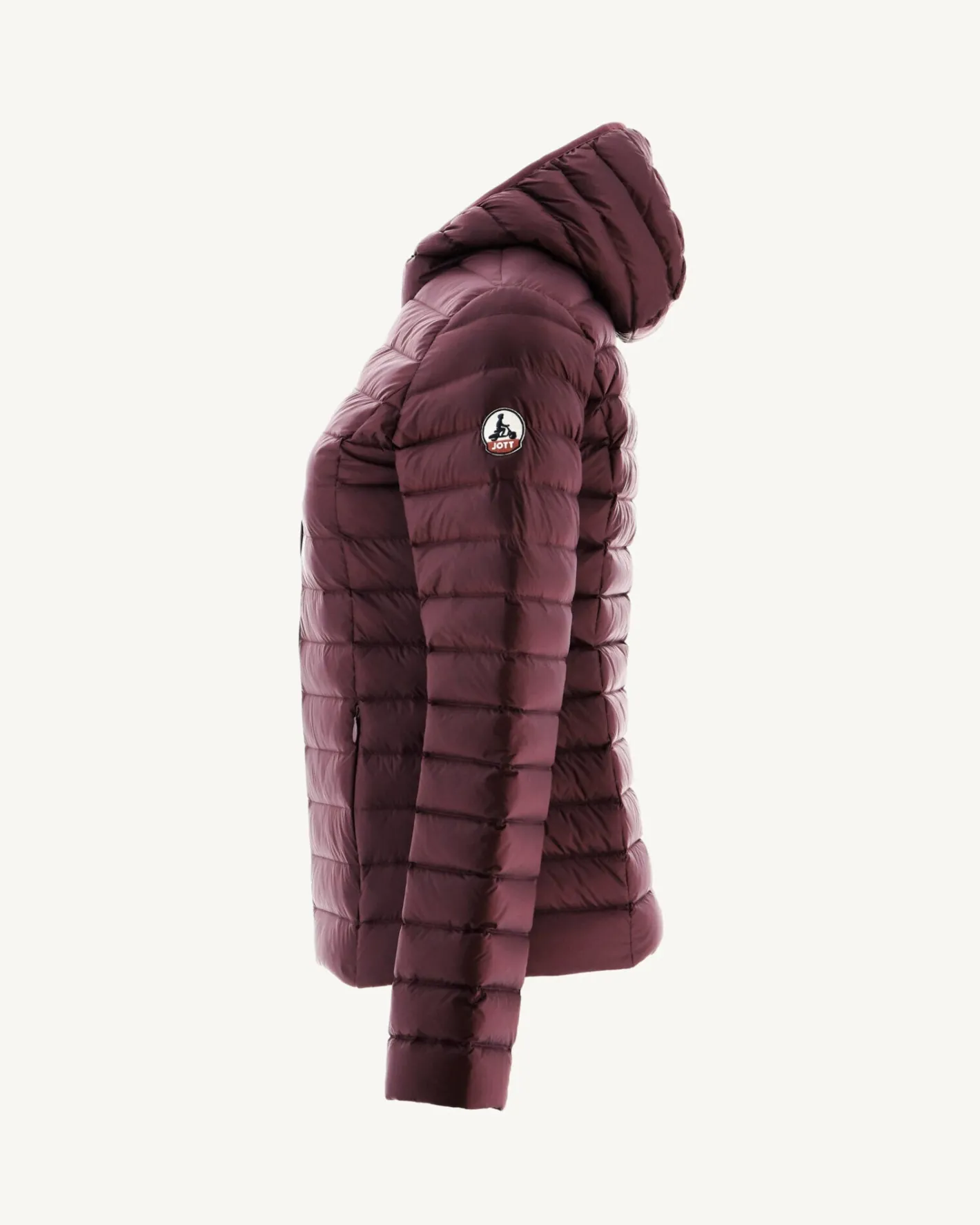 Donzen Jassen & Jacks-JOTT Doudoune Legere A Capuche Aubergine Cloe 461 Aubergine
