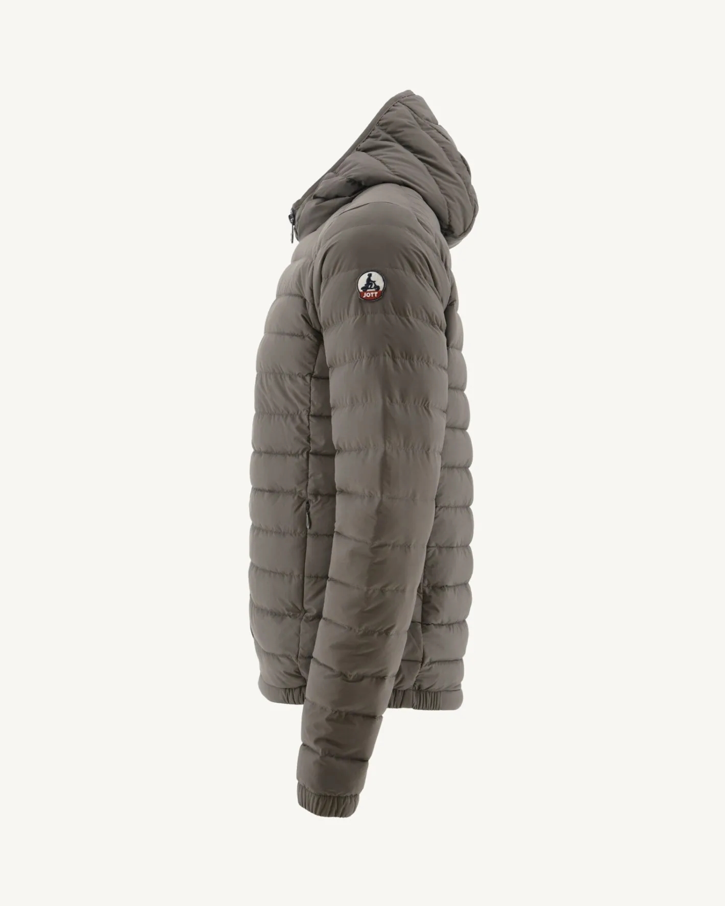 Donzen Jassen & Jacks-JOTT Doudoune Legere A Capuche Taupe Lenny 808 Taupe