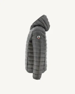 Donzen Jassen-JOTT Doudoune Legere A Capuche Enfant Anthracite Hugo 504 Anthracite