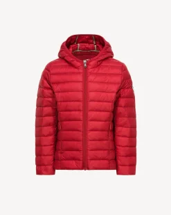 Donzen Jassen-JOTT Doudoune Legere A Capuche Enfant Rouge Carla 300 Red