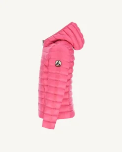 Donzen Jassen-JOTT Doudoune Legere A Capuche Enfant Rose Carla 453 Rose