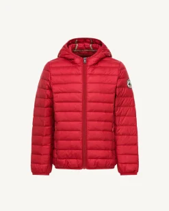 Donzen Jassen-JOTT Doudoune Legere A Capuche Enfant Rouge Hugo 300 Red
