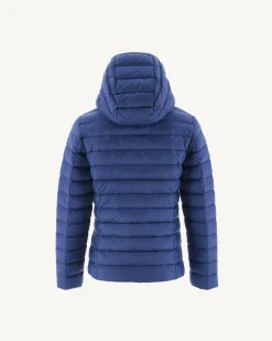 Donzen Jassen-JOTT Doudoune Legere A Capuche Enfant Dark Denim Carla 195 Dark Denim