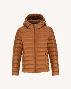 Donzen Jassen-JOTT Doudoune Legere A Capuche Enfant Caramel Carla 811 Caramel