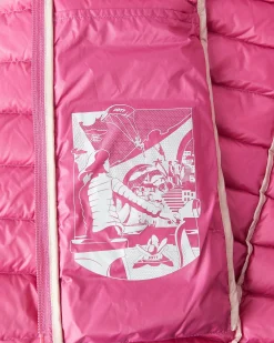 Donzen Jassen & Jacks-JOTT Doudoune Legere A Capuche Rose Intense Cloe 457 Wild Rose