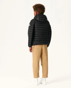 Donzen Jassen-JOTT Doudoune Legere A Capuche Enfant Noir Hugo 999 Noir