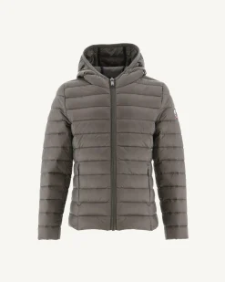 Donzen Jassen-JOTT Doudoune Legere A Capuche Enfant Taupe Carla 808 Taupe