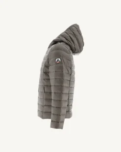 Donzen Jassen-JOTT Doudoune Legere A Capuche Enfant Taupe Carla 808 Taupe