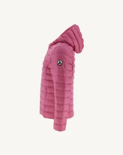 Donzen Jassen-JOTT Doudoune Legere A Capuche Enfant Rose Intense Carla 457 Wild Rose