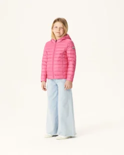 Donzen Jassen-JOTT Doudoune Legere A Capuche Enfant Rose Intense Carla 457 Wild Rose