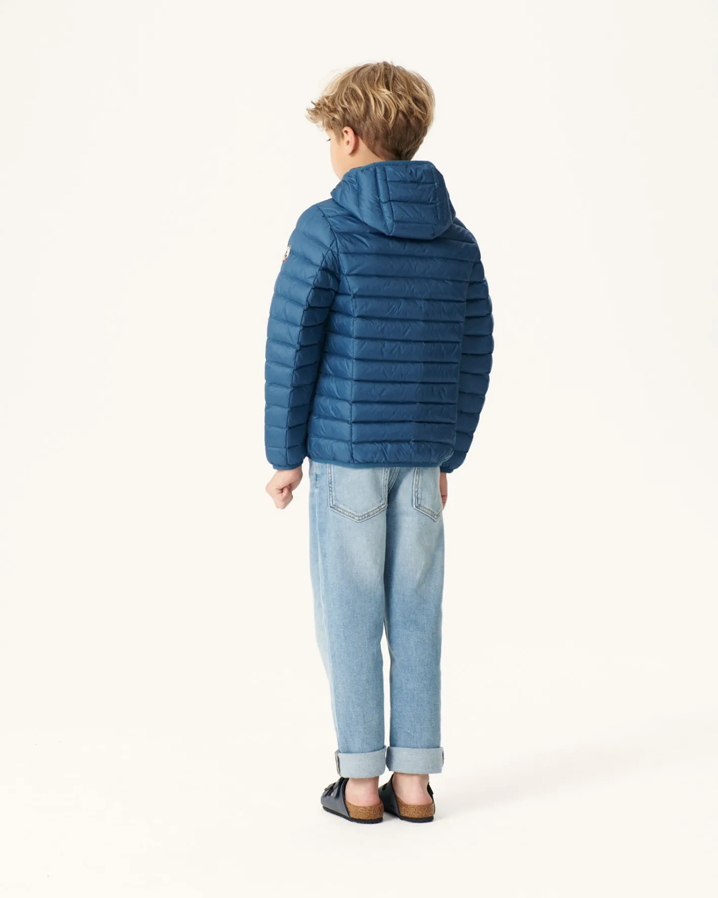 Donzen Jassen-JOTT Doudoune Legere A Capuche Enfant Bleu Jeans Hugo 140 Blue Jeans