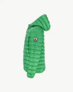 Donzen Jassen-JOTT Doudoune Legere A Capuche Enfant Vert Hugo 241 Vert