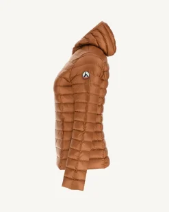 Donzen Jassen & Jacks-JOTT Doudoune Legere A Capuche Caramel Cloe 811 Caramel