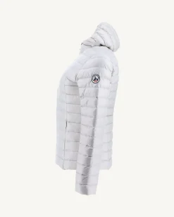 Donzen Jassen & Jacks-JOTT Doudoune Legere A Capuche Gris Mastic Cloe 558 Gris Mastic