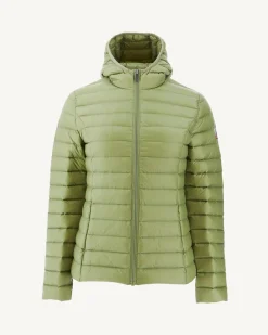 Donzen Jassen & Jacks-JOTT Doudoune Legere A Capuche Kaki Clair Cloe 247 Bush