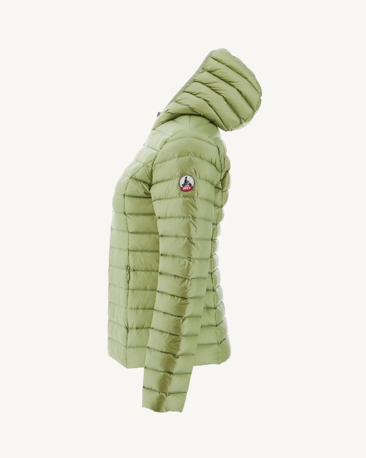 Donzen Jassen & Jacks-JOTT Doudoune Legere A Capuche Kaki Clair Cloe 247 Bush