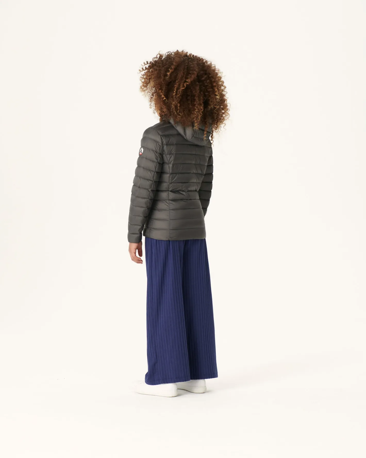 Donzen Jassen-JOTT Doudoune Legere A Capuche Enfant Anthracite Carla 504 Anthracite