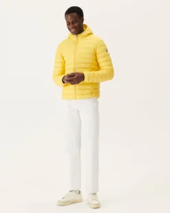 Donzen Jassen & Jacks-JOTT Doudoune Legere A Capuche Jaune Clair Nico 627 Soft Yellow
